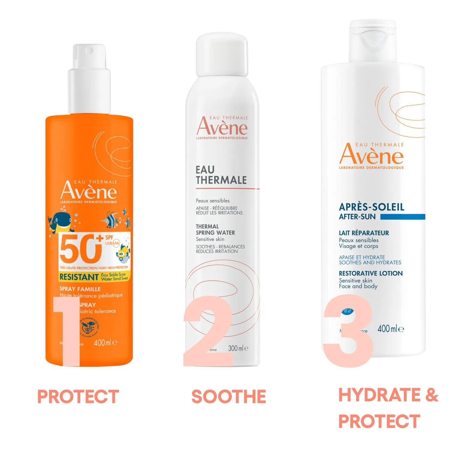 Avène Sun Very High Protection Resistant Family Spray SPF50+ Sunscreen 400ml (13.52floz)
