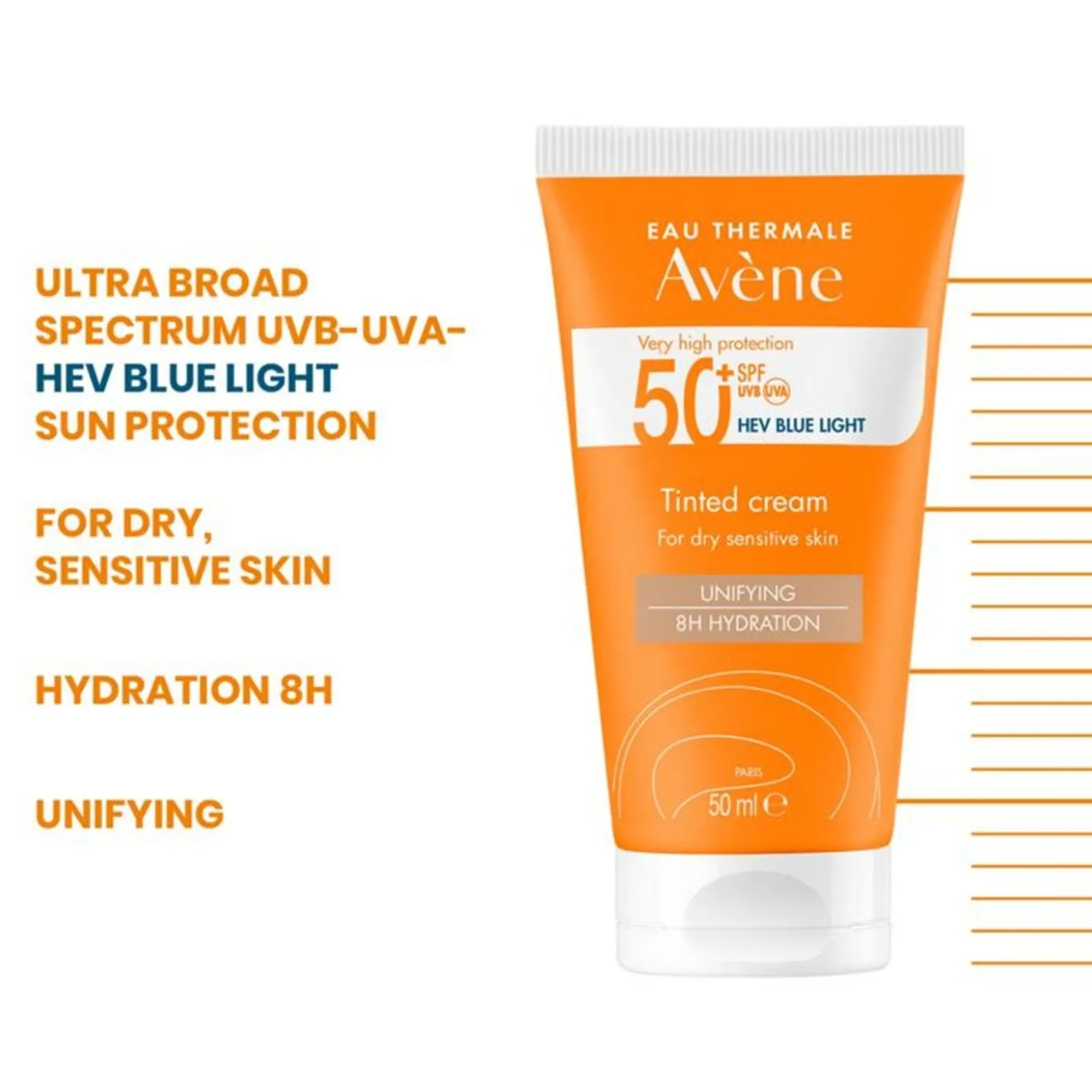 Avène Sun Very High Protection Tinted Cream SPF50+ 50ml (1.69floz)