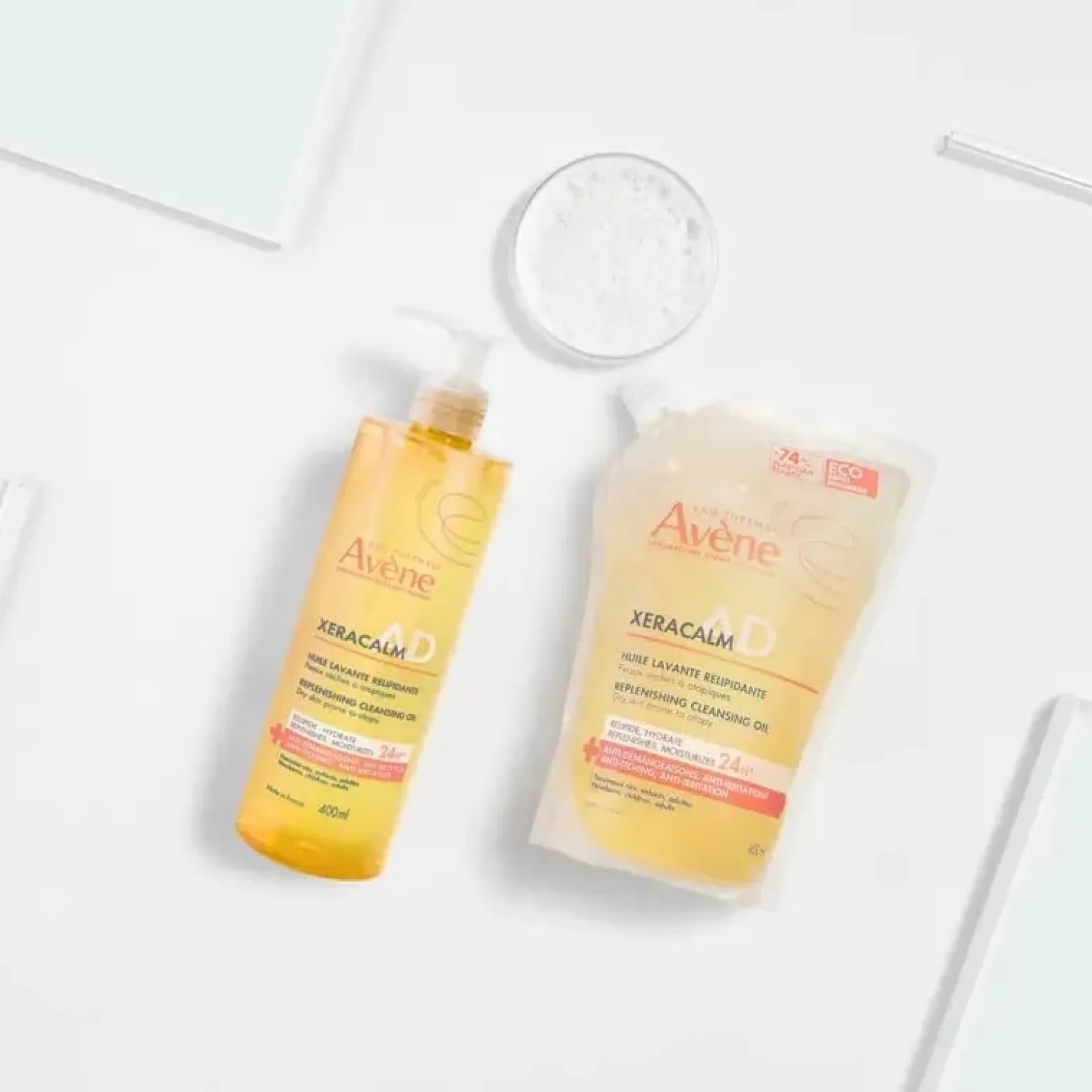 Avène XeraCalm A.D Replenishing Cleansing Oil Eco-Refill 400ml (13.52floz)