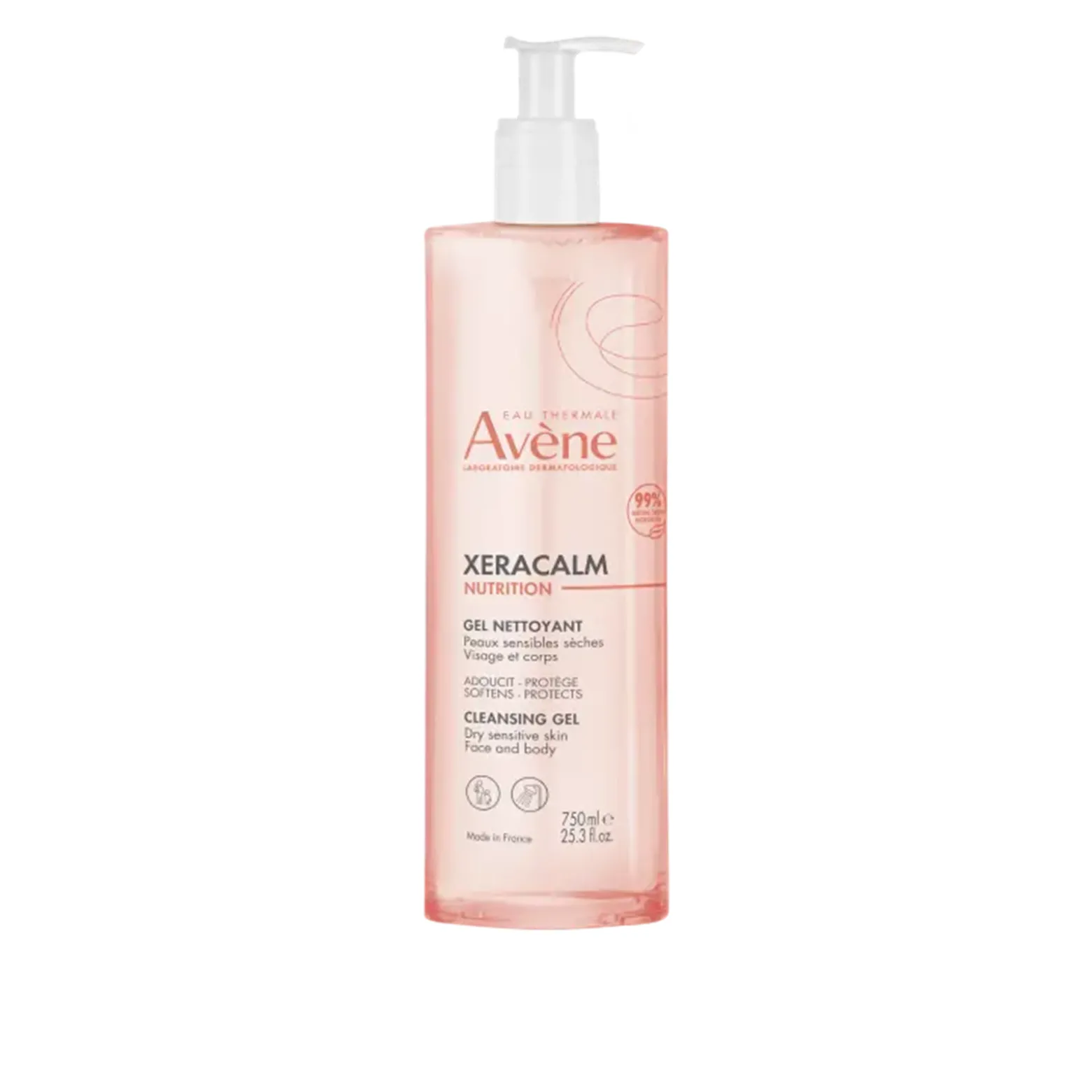 Avène XeraCalm Nutrition Cleansing Gel Dry Skin 750ml (25.36floz)