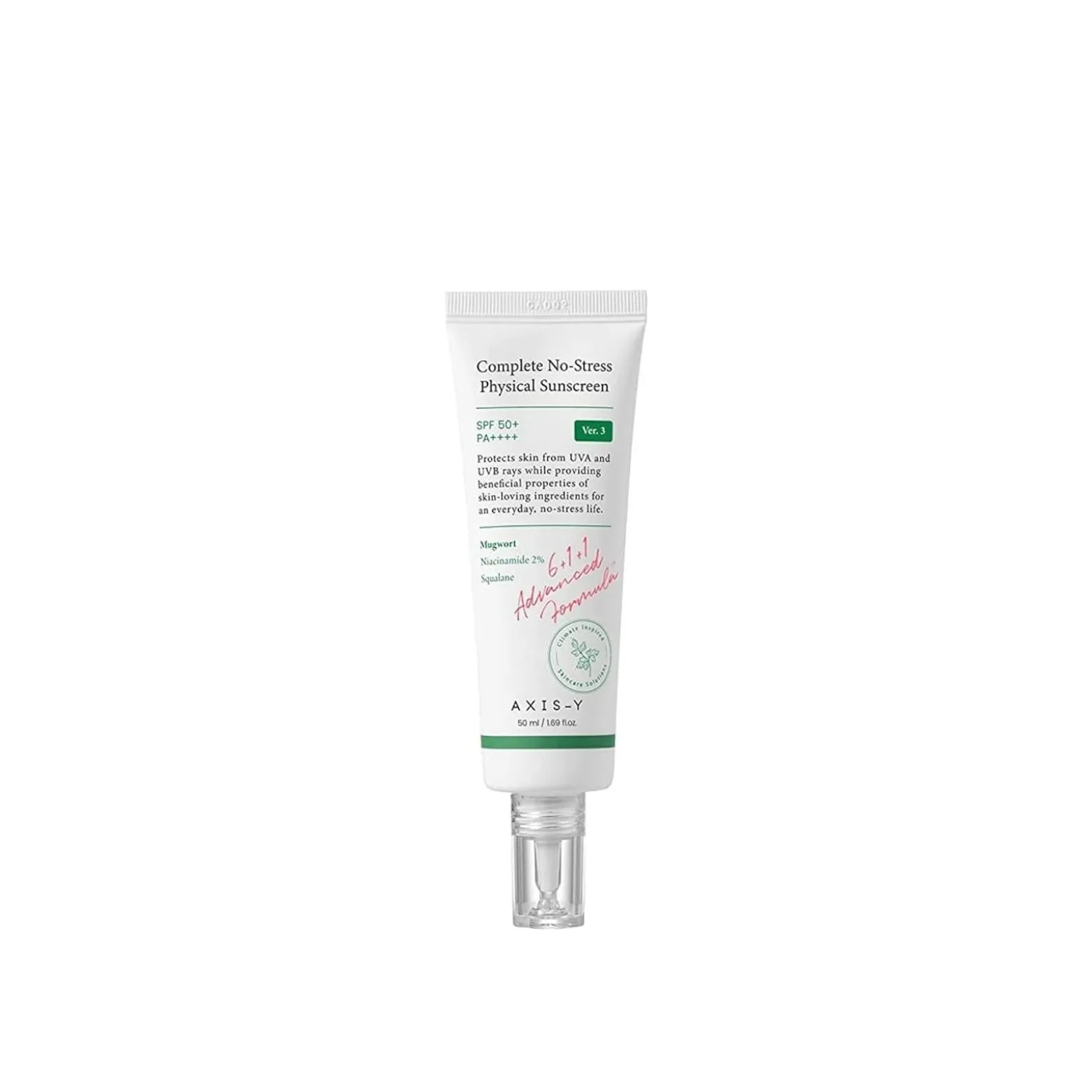 AXIS-Y Complete No-Stress Physical Sunscreen SPF50+ 50ml (1.69floz)