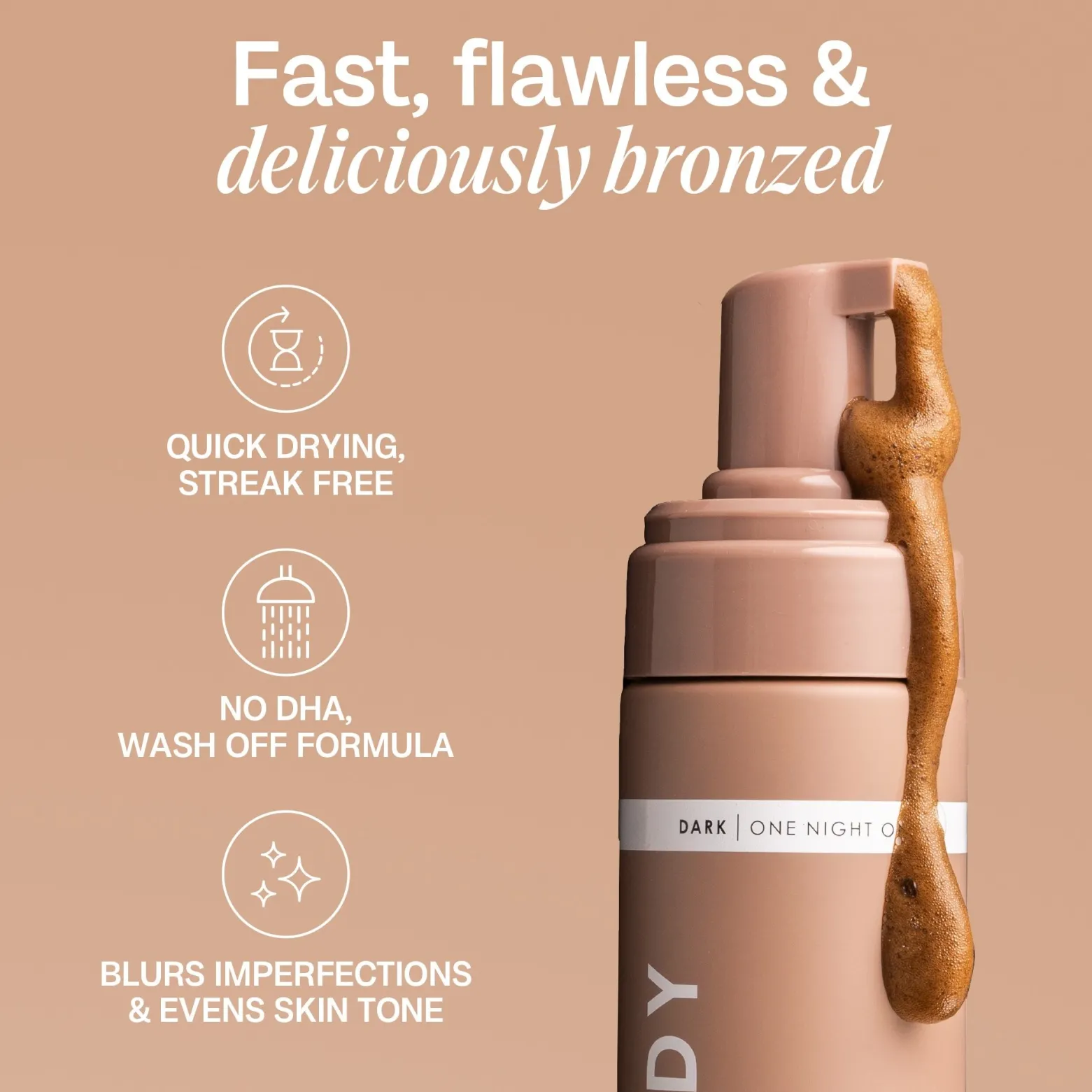 Bali Body Bronzing Instant Tan Mousse Dark 200ml (6.7floz)
