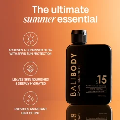 Bali Body Cacao Tanning Oil SPF15 100ml (3.4floz)
