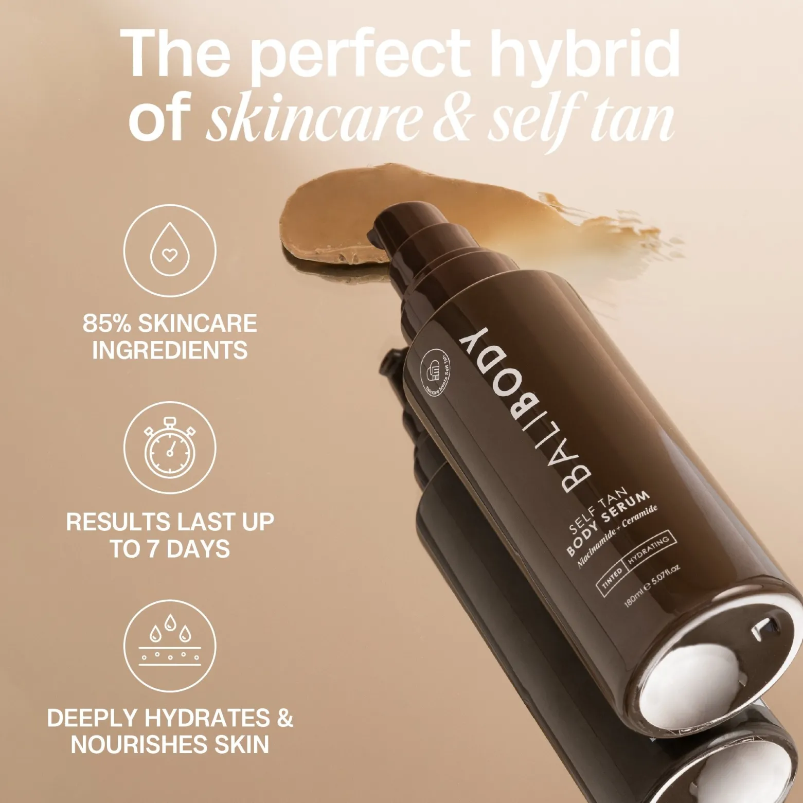 Bali Body Self Tan Body Serum 180ml (5.07floz)