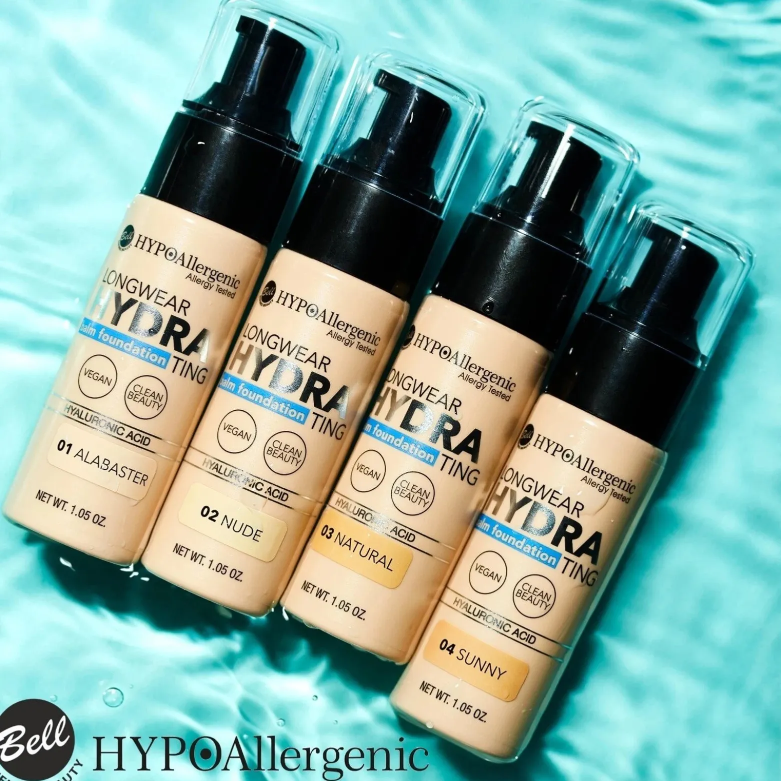 Bell HYPOAllergenic Longwear Hydrating Balm Foundation 03 Natural 30g (1.05oz)