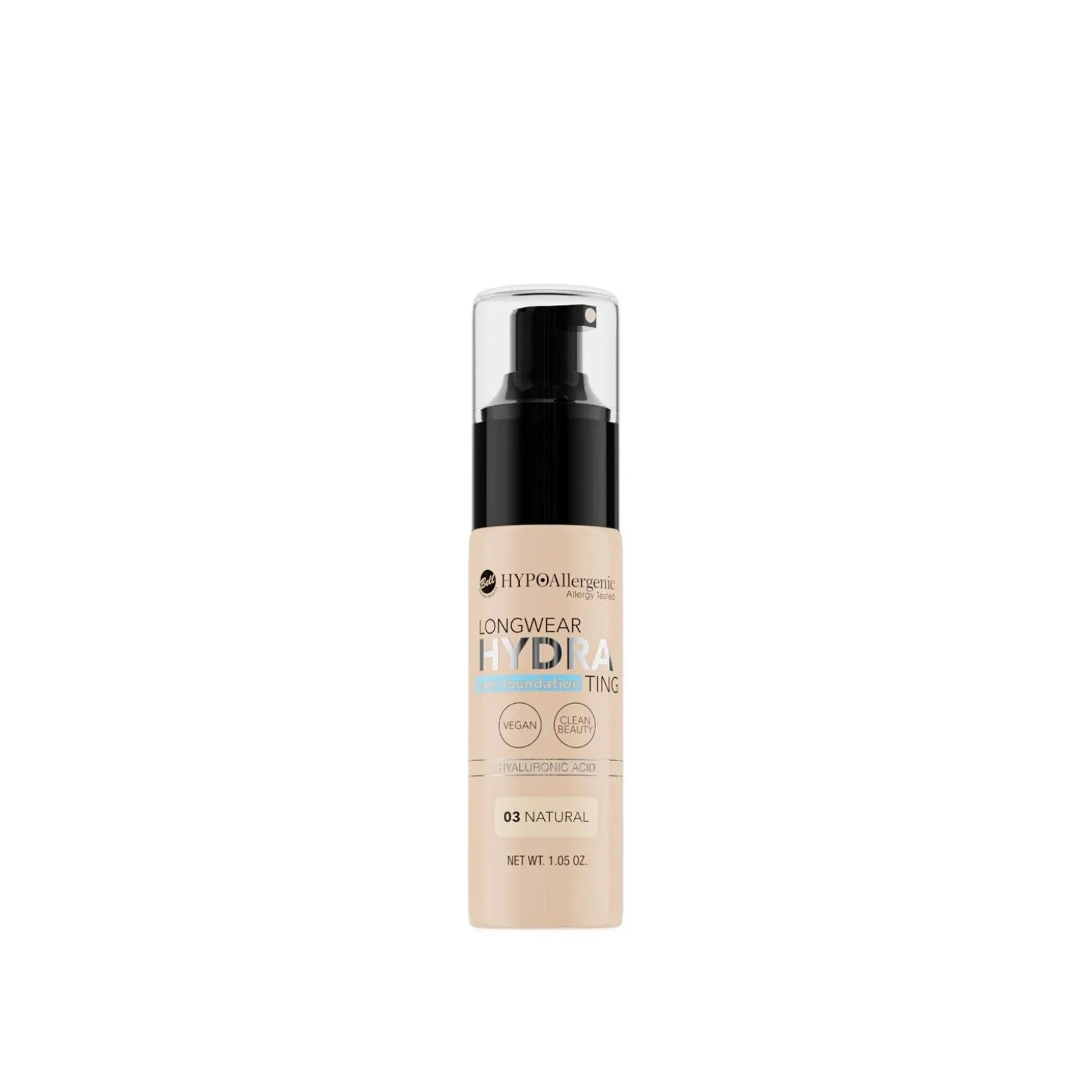 Bell HYPOAllergenic Longwear Hydrating Balm Foundation 03 Natural 30g (1.05oz)