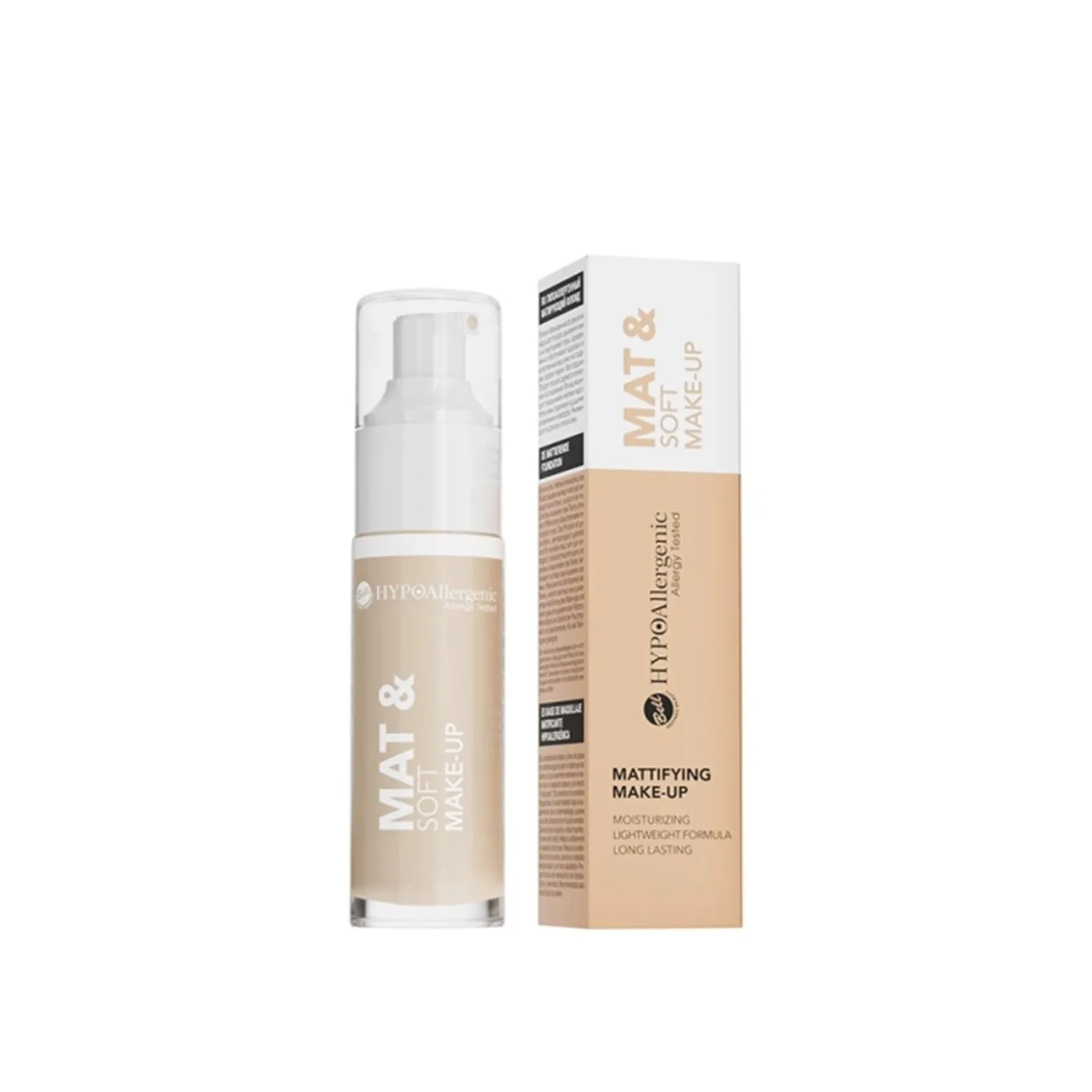 Bell HYPOAllergenic Mat & Soft Makeup Foundation 03 Sunny Beige 30g (1.1oz)