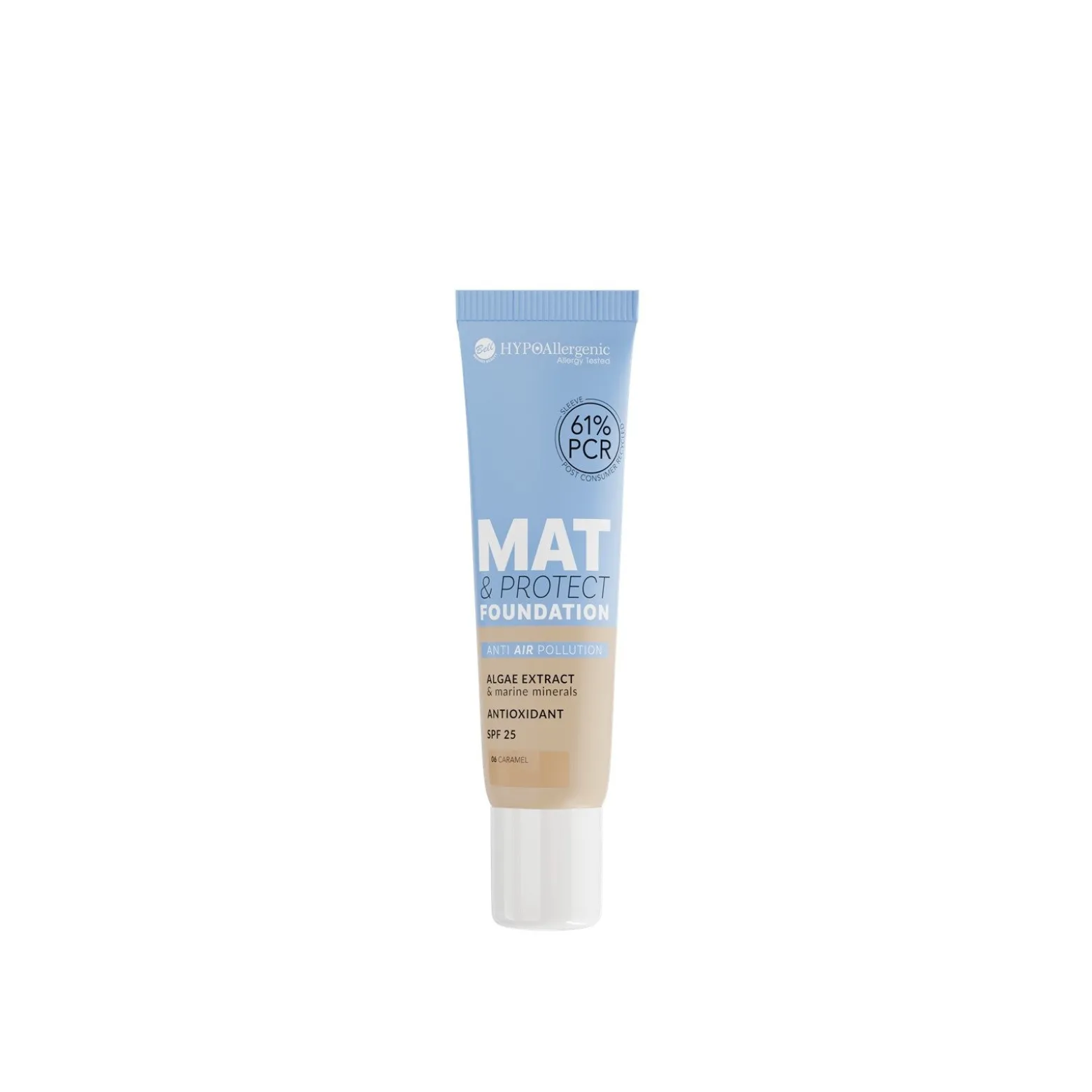 Bell HYPOAllergenic Mat & Protect Foundation SPF25 06 Caramel 30g (1.05oz)