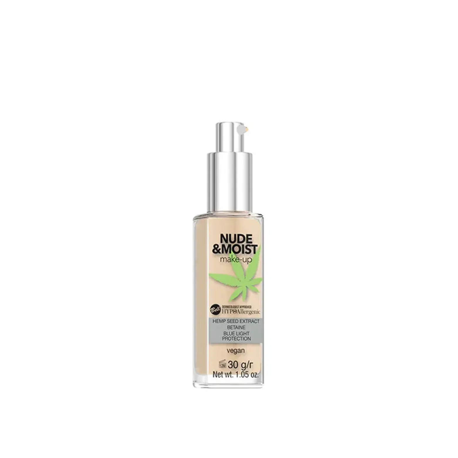 Bell HYPOAllergenic Nude & Moist Makeup 04 Natural Tan 30g (1.05oz)