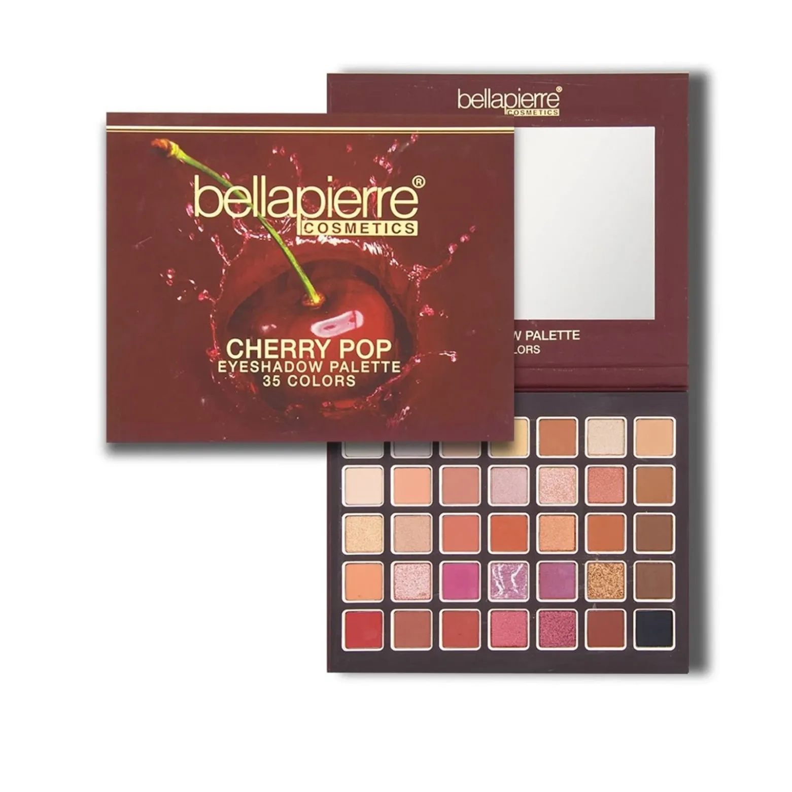 Bellapierre Cosmetics Eyeshadow Palette 35 Colors Cherry Pop