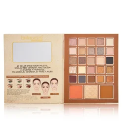 Bellapierre Cosmetics Eye and Face Book Palette Nude