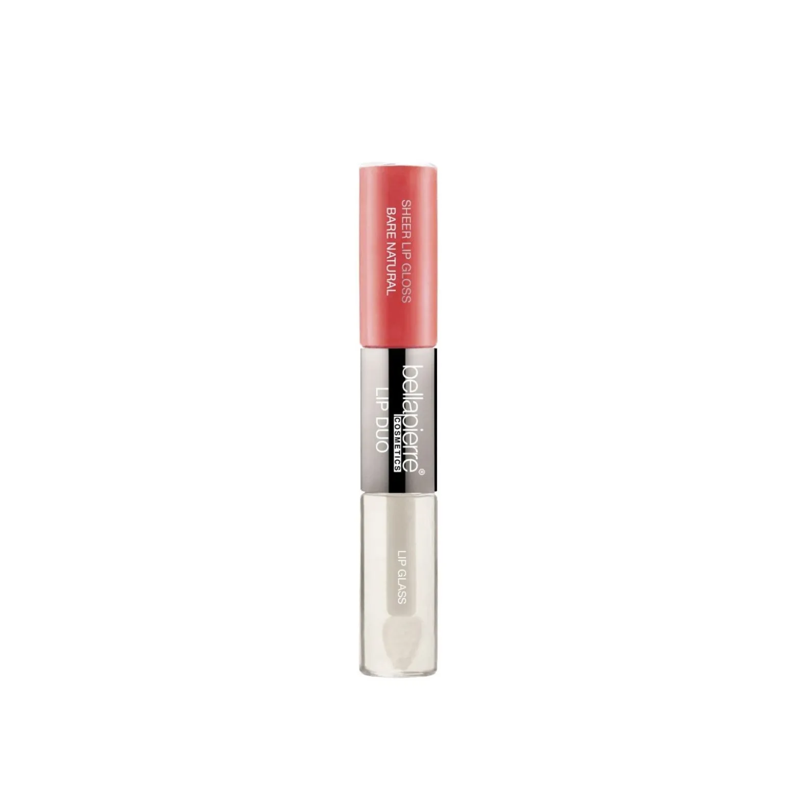 Bellapierre Cosmetics Sheer Lip Gloss & Clear Glass Duo Bare Natural 7ml (0.24floz)