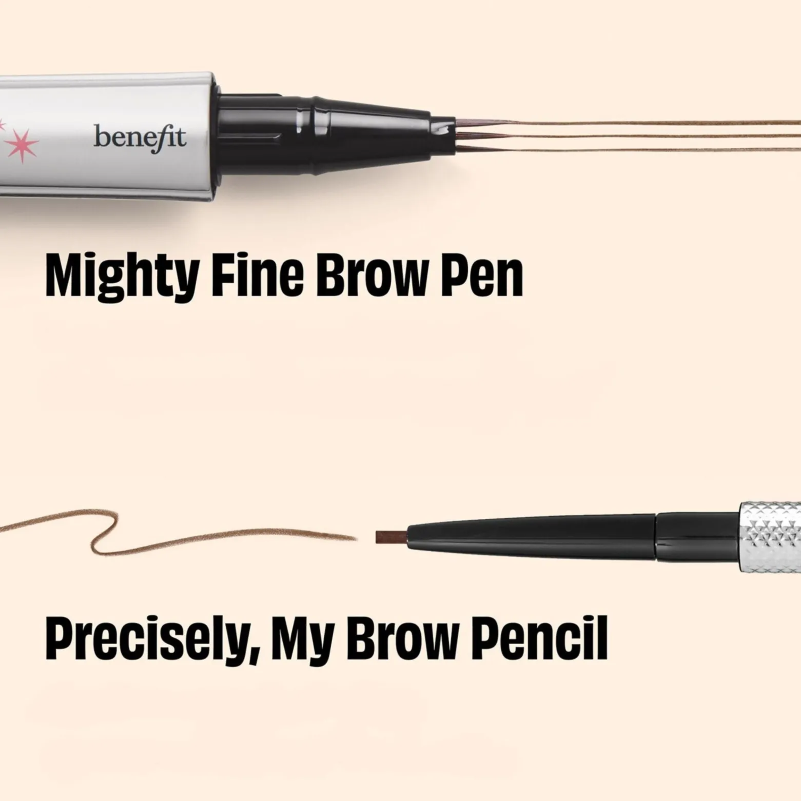benefit Mighty Fine Brow Brow Pen 3.5 Neutral Medium Brown 0.5ml (0.01floz)