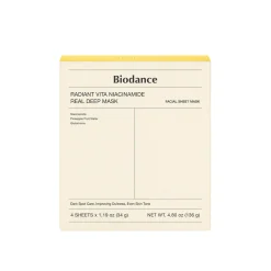Biodance Radiant Vita Niacinamide Real Deep Mask x4 (1.19oz x4)
