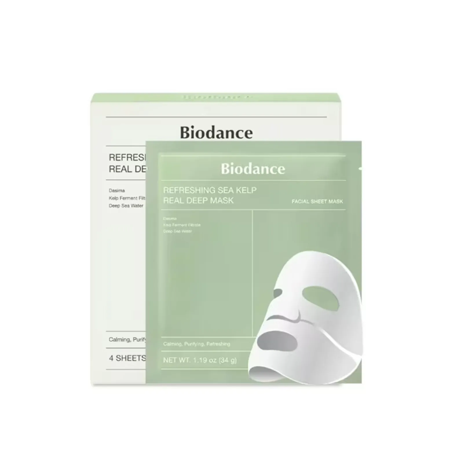 Biodance Refreshing Sea Kelp Real Deep Mask x4 (4x4.79oz)