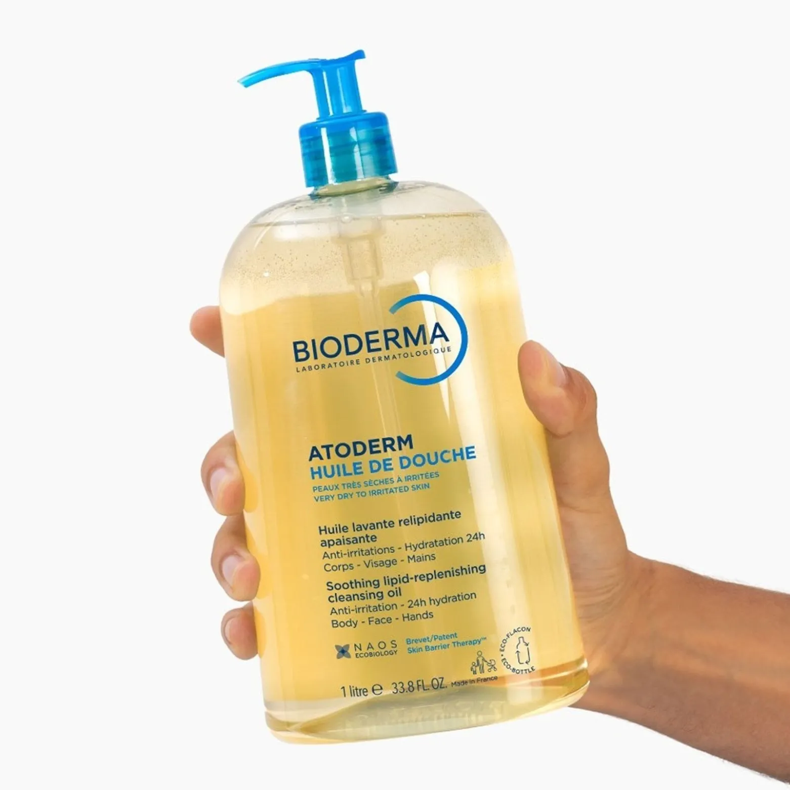Bioderma Atoderm Huile de Douche Soothing Lipid-Replenishing Cleansing Oil 1L (33.8floz)