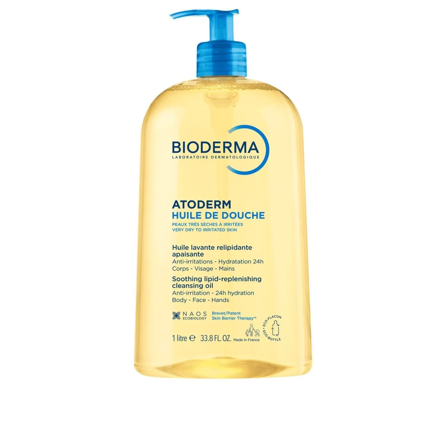 Bioderma Atoderm Huile de Douche Soothing Lipid-Replenishing Cleansing Oil 1L (33.8floz)