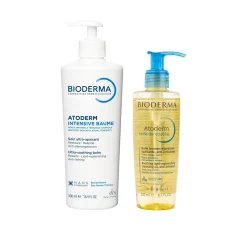 Bioderma Atoderm Intensive Baume + Atoderm Huile de Douche Pack (16.9floz + 6.7floz)