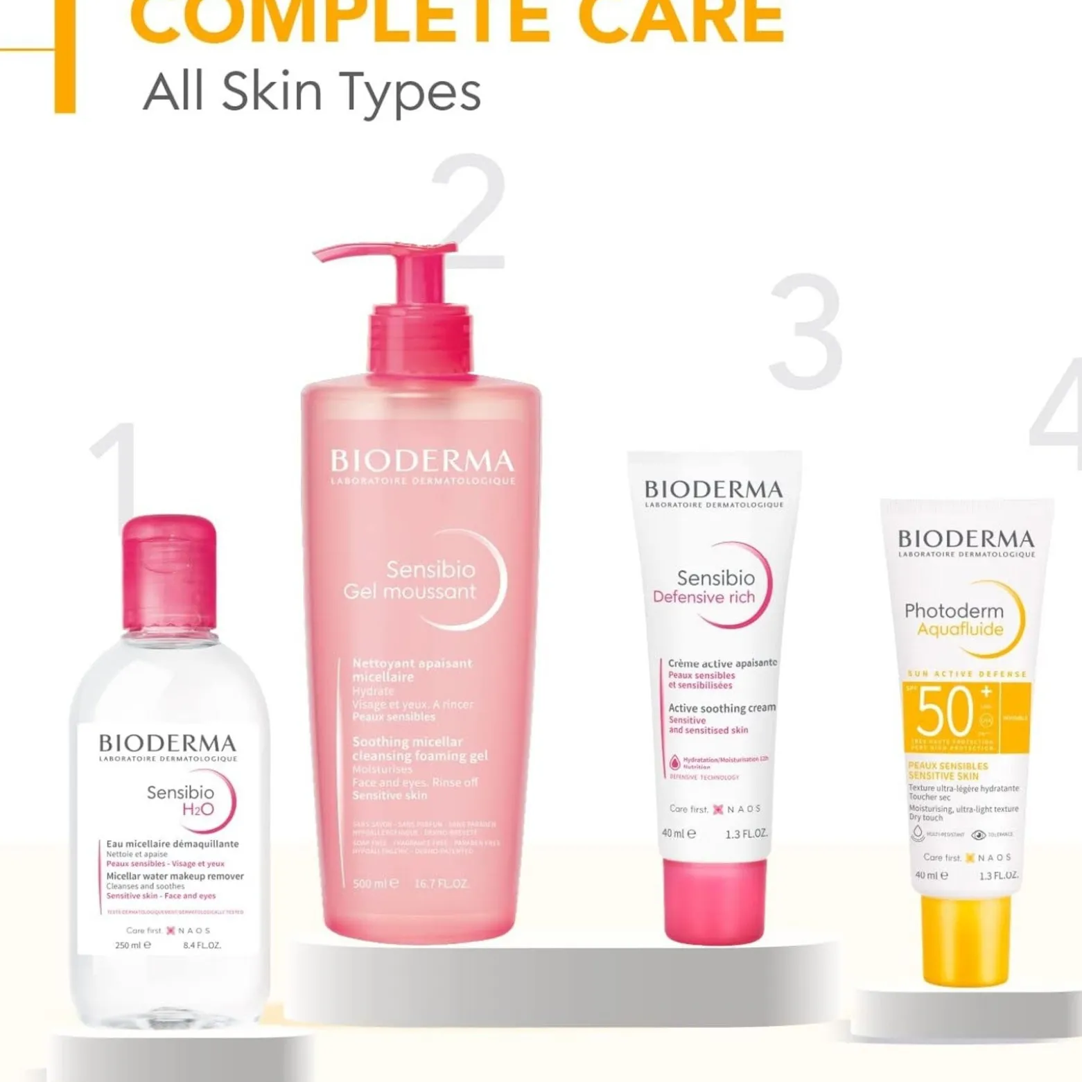 Bioderma Photoderm Aquafluide Invisible Sensitive Skin SPF50+ Sunscreen 40ml (1.3floz)