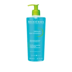 Bioderma Sébium Gel Moussant Purifying Cleansing Foaming Gel 500ml (16.91floz)