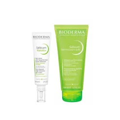 Bioderma Sébium Kerato+ Anti-Blemish Gel-Cream 30ml + Gel Moussant Actif 200ml