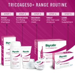 Bioscalin TricoAge 50+ Anti-Aging Anti-Hair Loss Vials 10x3.5ml (10x0.12floz)