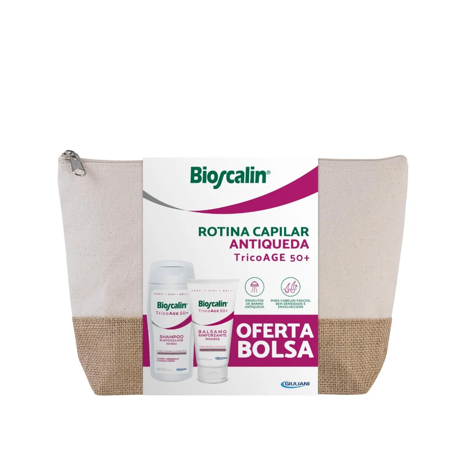 Bioscalin TricoAge 50+ Anti-Aging Fortifying Shampoo 200ml + Conditioner 150ml