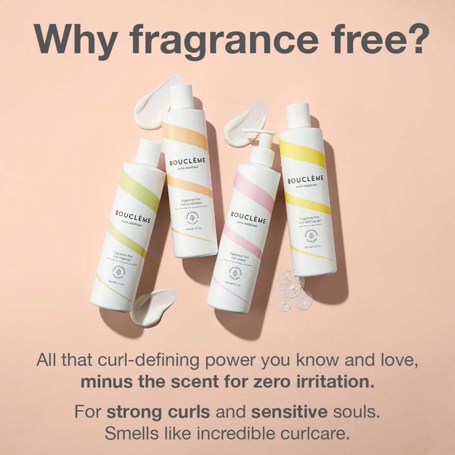 Bouclème Fragrance Free Curl Defining Gel 300ml (10.1floz)