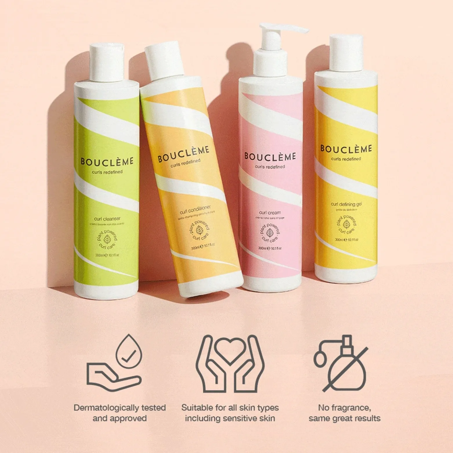 Bouclème Fragrance Free Curl Defining Gel 300ml (10.1floz)