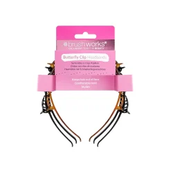 Brushworks Butterfly Clip Headbands x3
