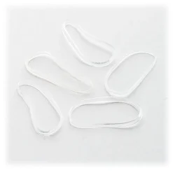 Brushworks Clear Flexi Elastic Hair Bands x100