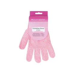 Brushworks Exfoliating Gloves x3 Pairs