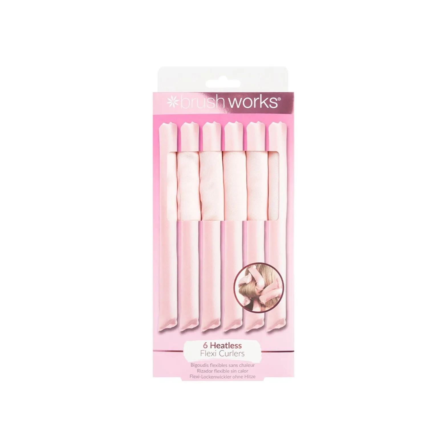 Brushworks Heatless Flexi Curlers x6