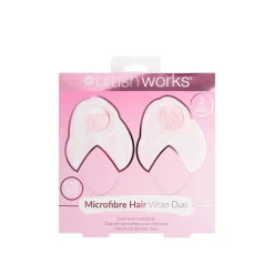 Brushworks Microfibre Hair Wrap Duo x2