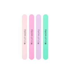 Brushworks Nail Files Pastel x4