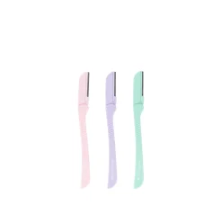 Brushworks Precision Eyebrow Razors Pastel x3