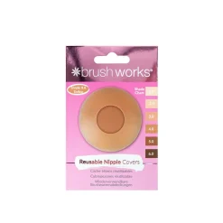 Brushworks Reusable Silicone Nipple Covers 4.0 Toffee x1 Pair