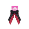 Brushworks Satin Hair Bow Duo Black & Red