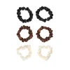 Brushworks Skinny Satin Scrunchies x6