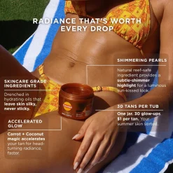 Carroten Gold Shimmer Intensive Tanning Gel 150ml (5.07floz)