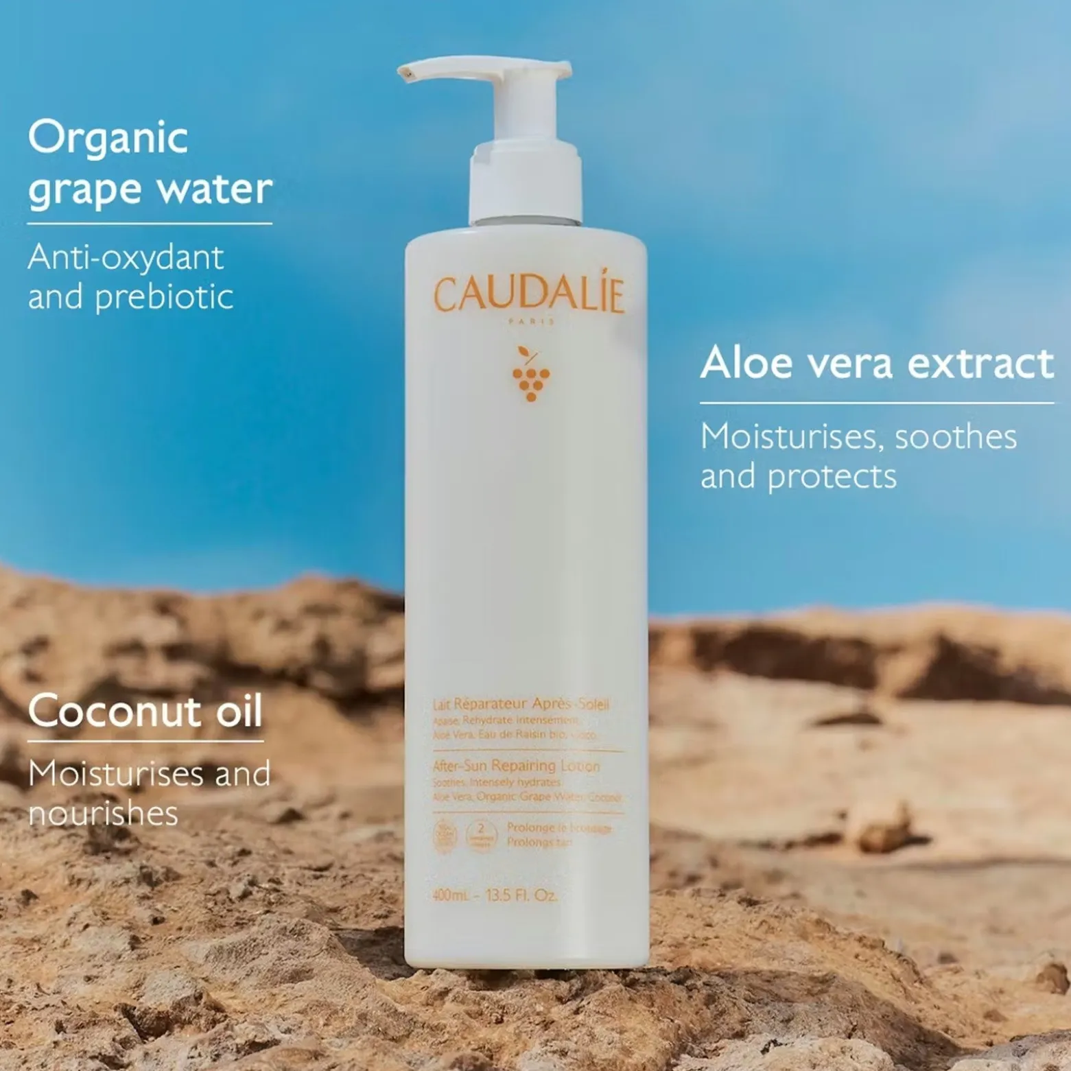Caudalie Vinosun Protect After-Sun Repairing Lotion 400ml (13.5floz)