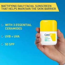 CeraVe Invisible Dry Touch Fluid Sunscreen SPF50+ 50ml (1.69floz)