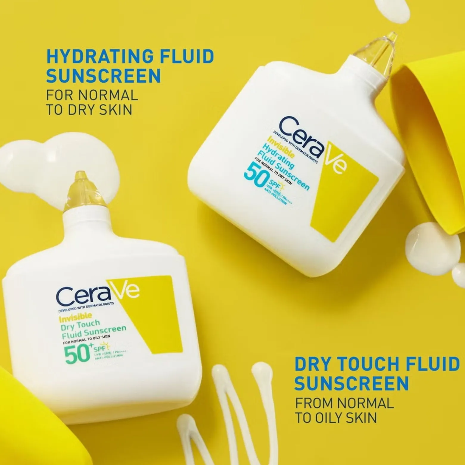 CeraVe Invisible Hydrating Fluid Sunscreen SPF50 50ml (1.69floz)