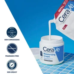 CeraVe Moisturizing Cream Dry to Very Dry Skin Eco-Refill 454g (16oz)