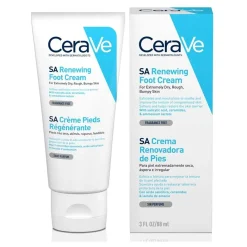 CeraVe Renewing SA Foot Cream Very Dry Cracked Skin 88ml (3floz)