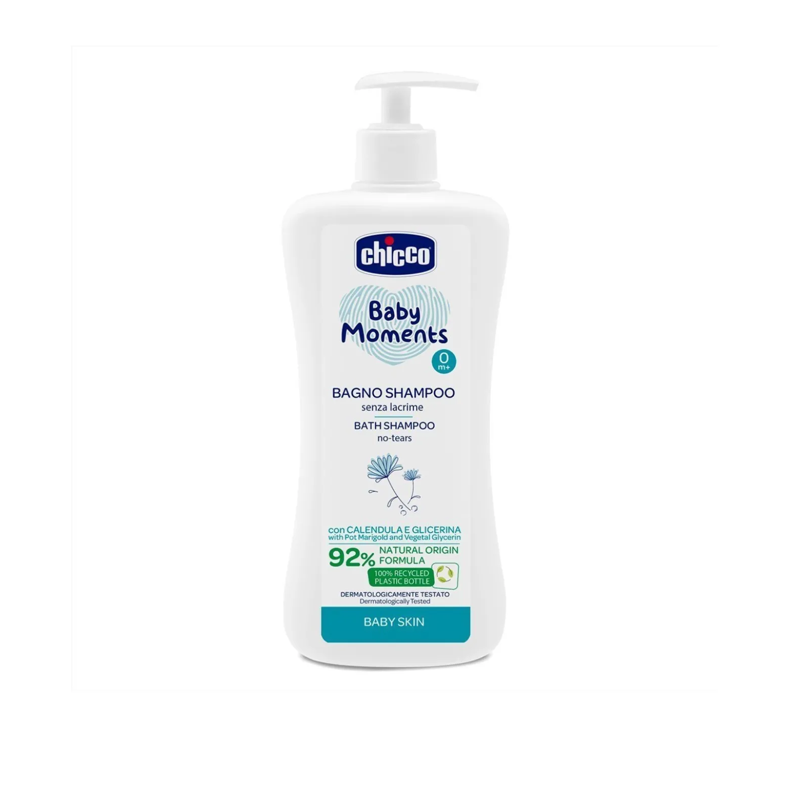 Chicco Baby Moments No-Tears Bath Shampoo 0m+ 500ml (16.9floz)