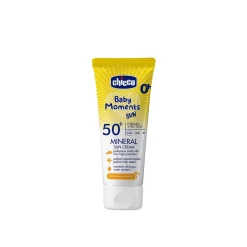 Chicco Baby Moments Sun 0+ Mineral Sun Cream 75ml (2.5floz)