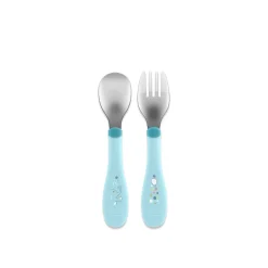Chicco Metal Cutlery 18m+ Blue