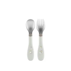 Chicco Metal Cutlery 18m+ Grey