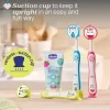 Chicco Milk Teeth Toothbrush 3-6 Years Panda/Tiger x2